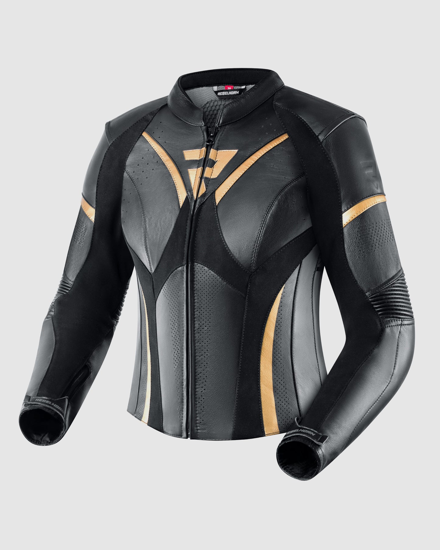 Rebel Women's Motorcycle Jacket Gold