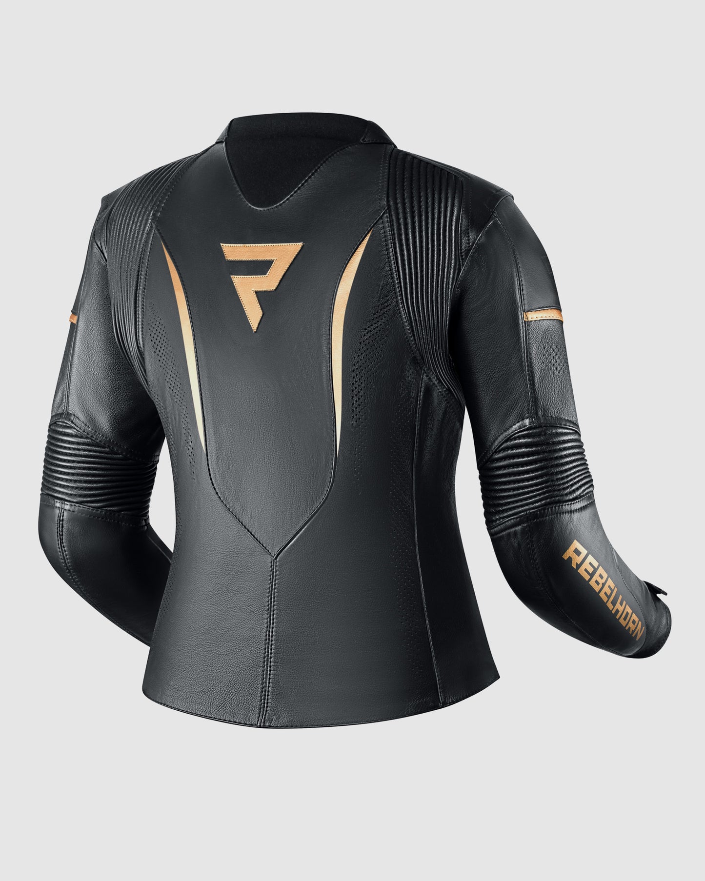 Rebel Women's Motorcycle Jacket Gold