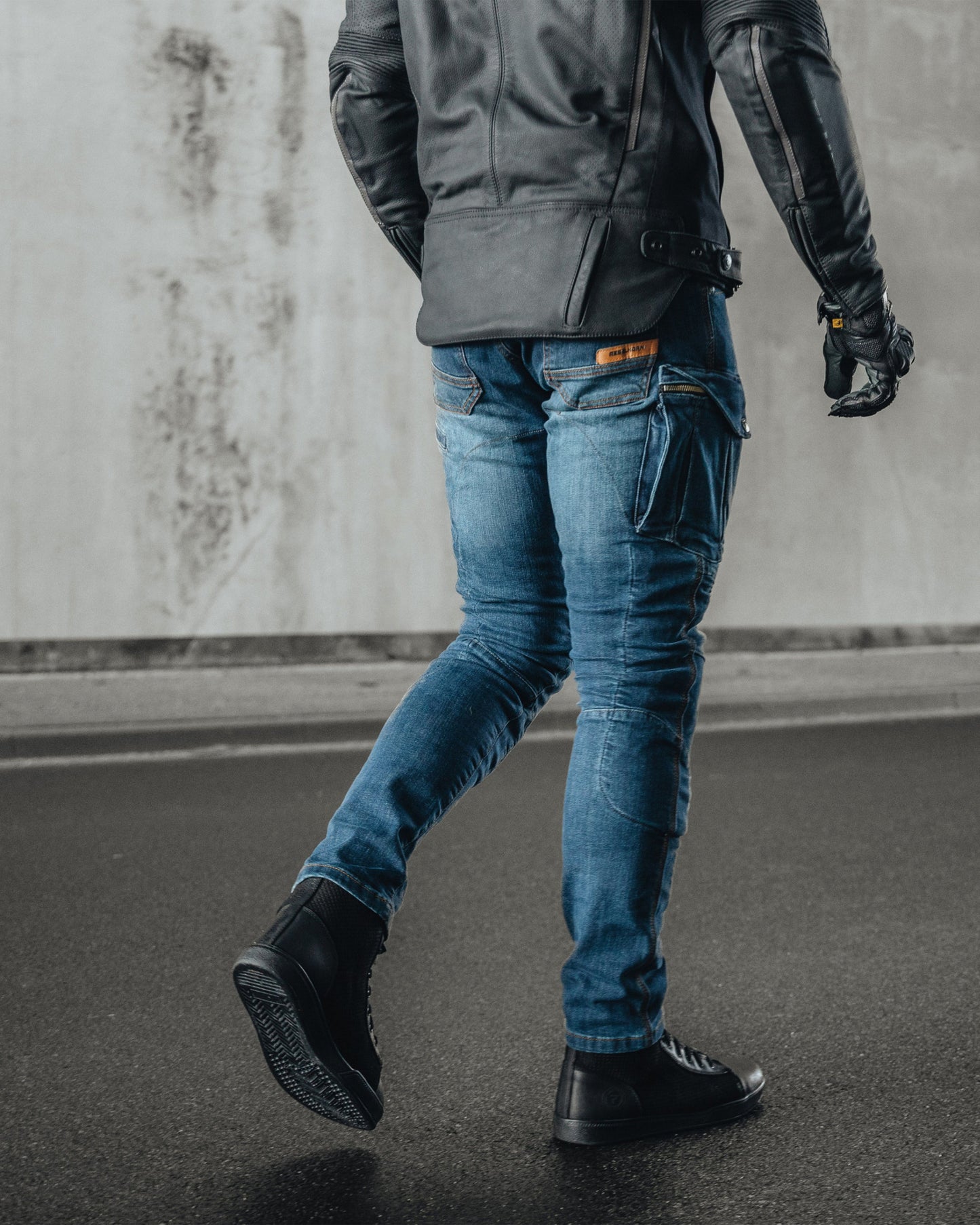 Vandal Motorcycle Jeans Blue
