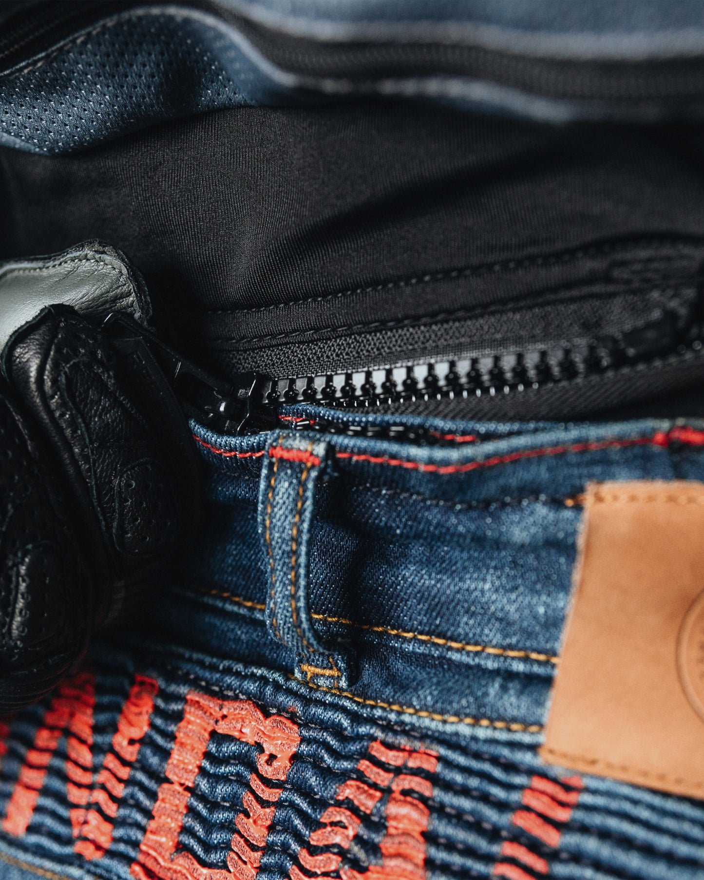 Vandal Motorcycle Jeans Blue