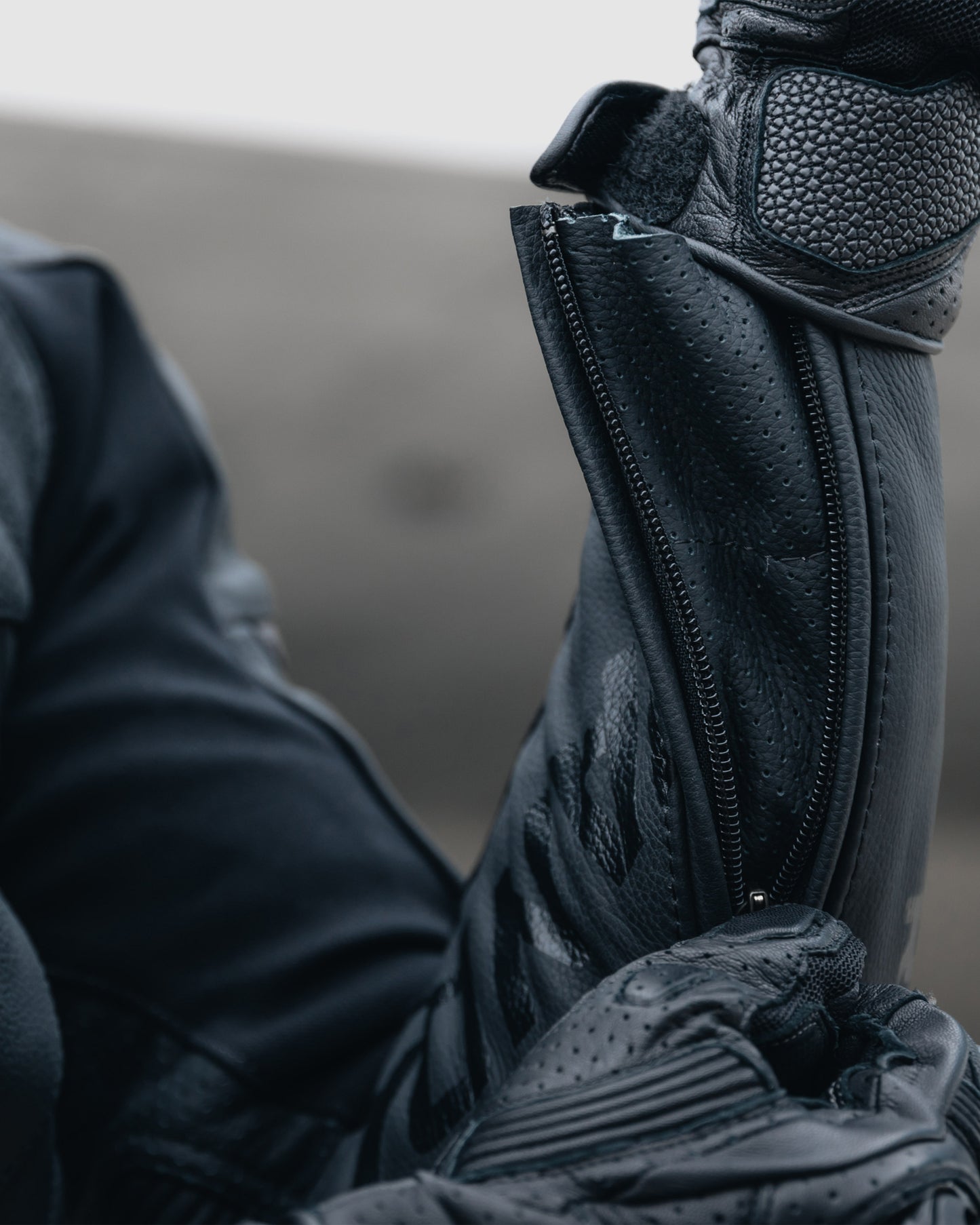 Vandal Motorcycle Leather Jacket Black