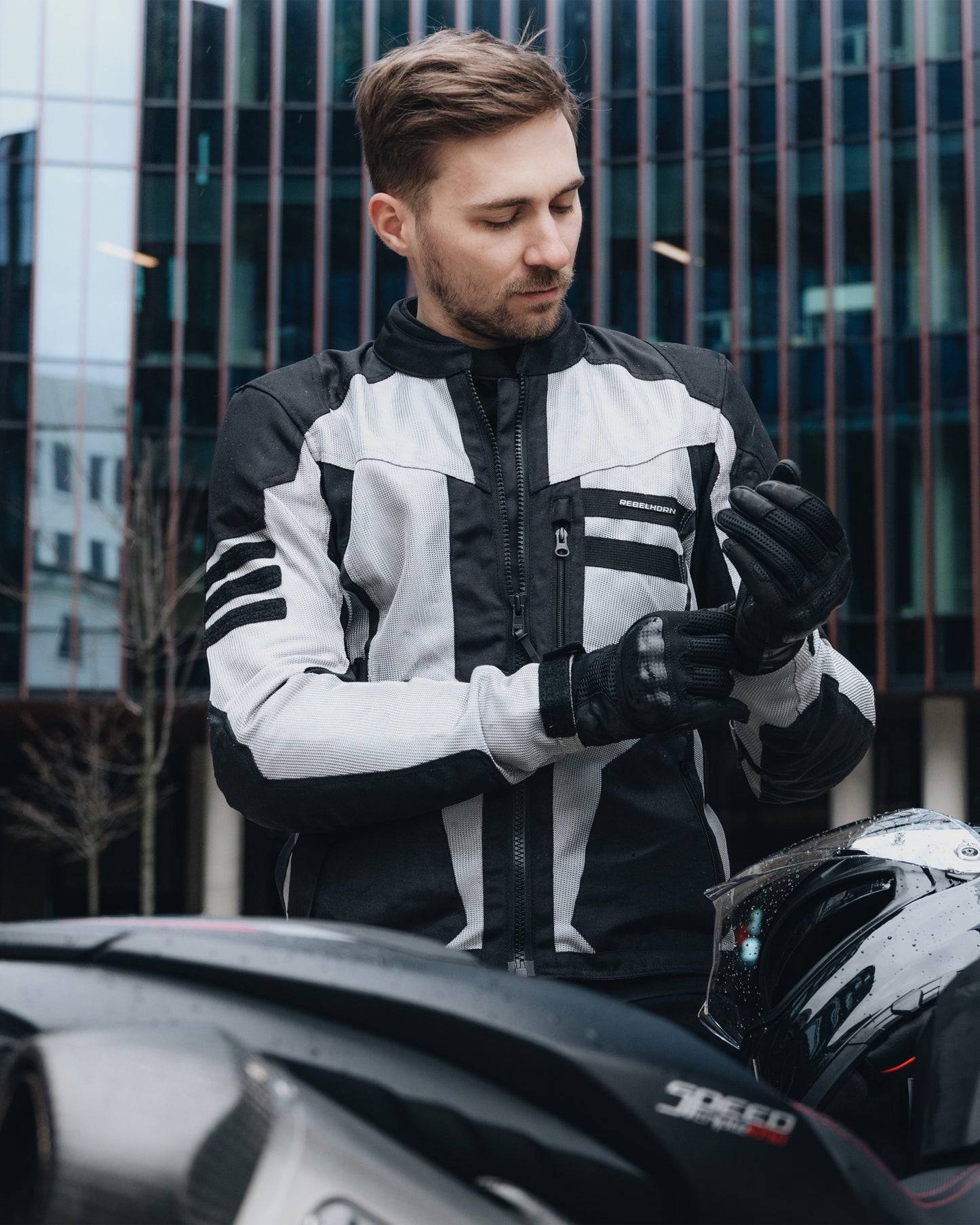 Scandal II Motorcycle Jacket Grey