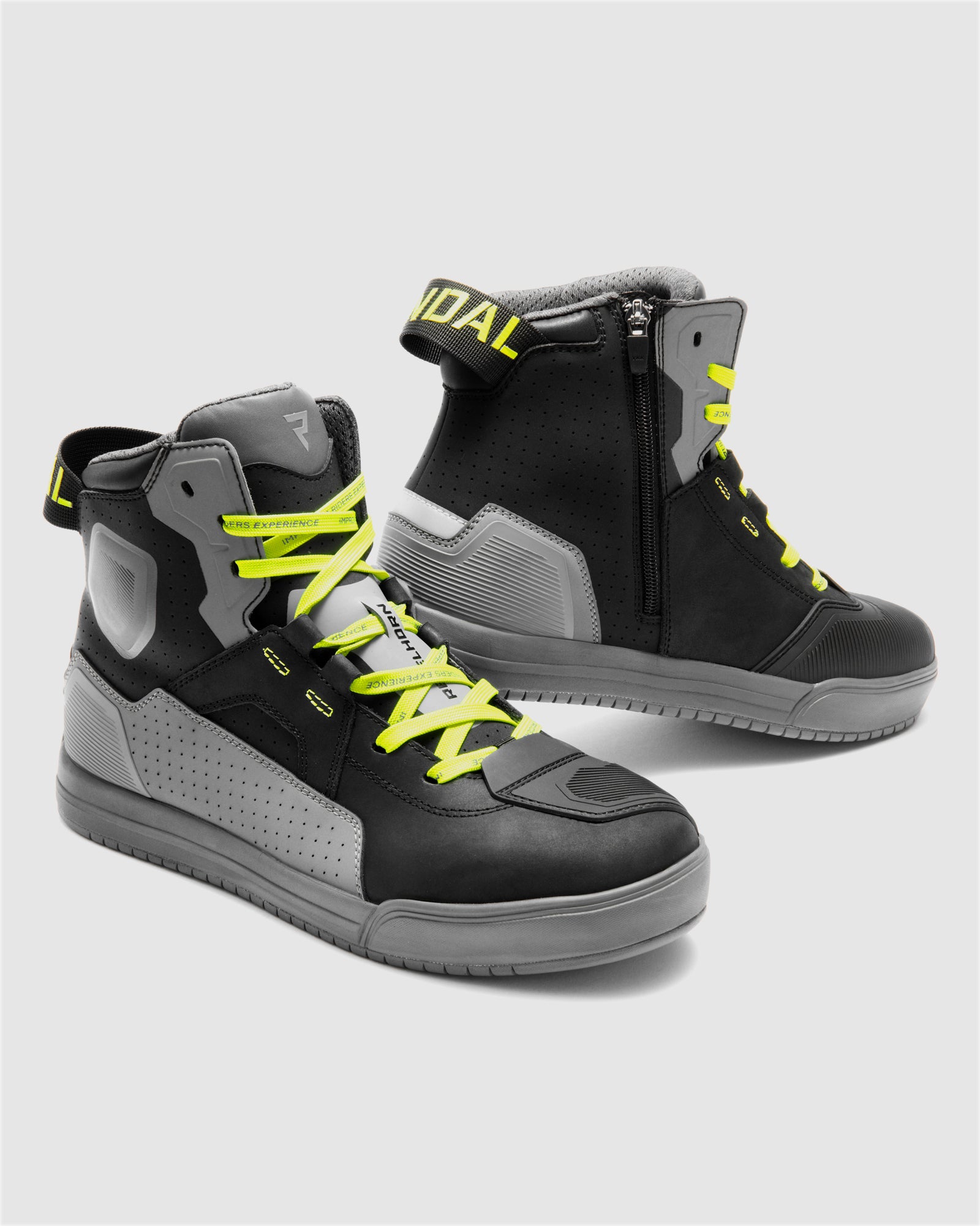 Vandal II Motorcycle Boots Grey Rebelhorn Official