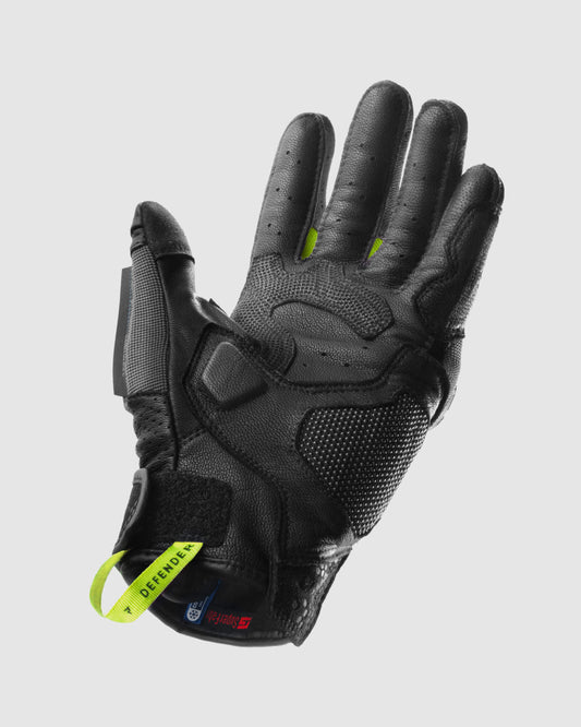 Defender Motorcycle Gloves Fluo Yellow