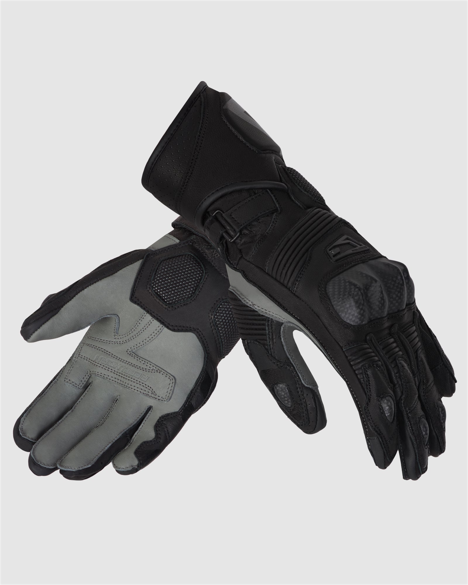 Fighter Motorcycle Gloves Black Rebelhorn Official