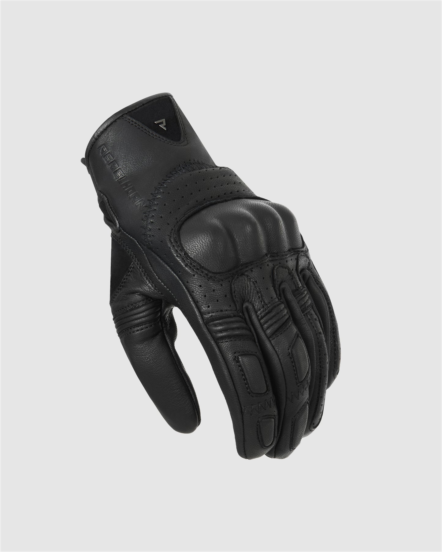 Thug II Perforated Motorcycle Gloves Black