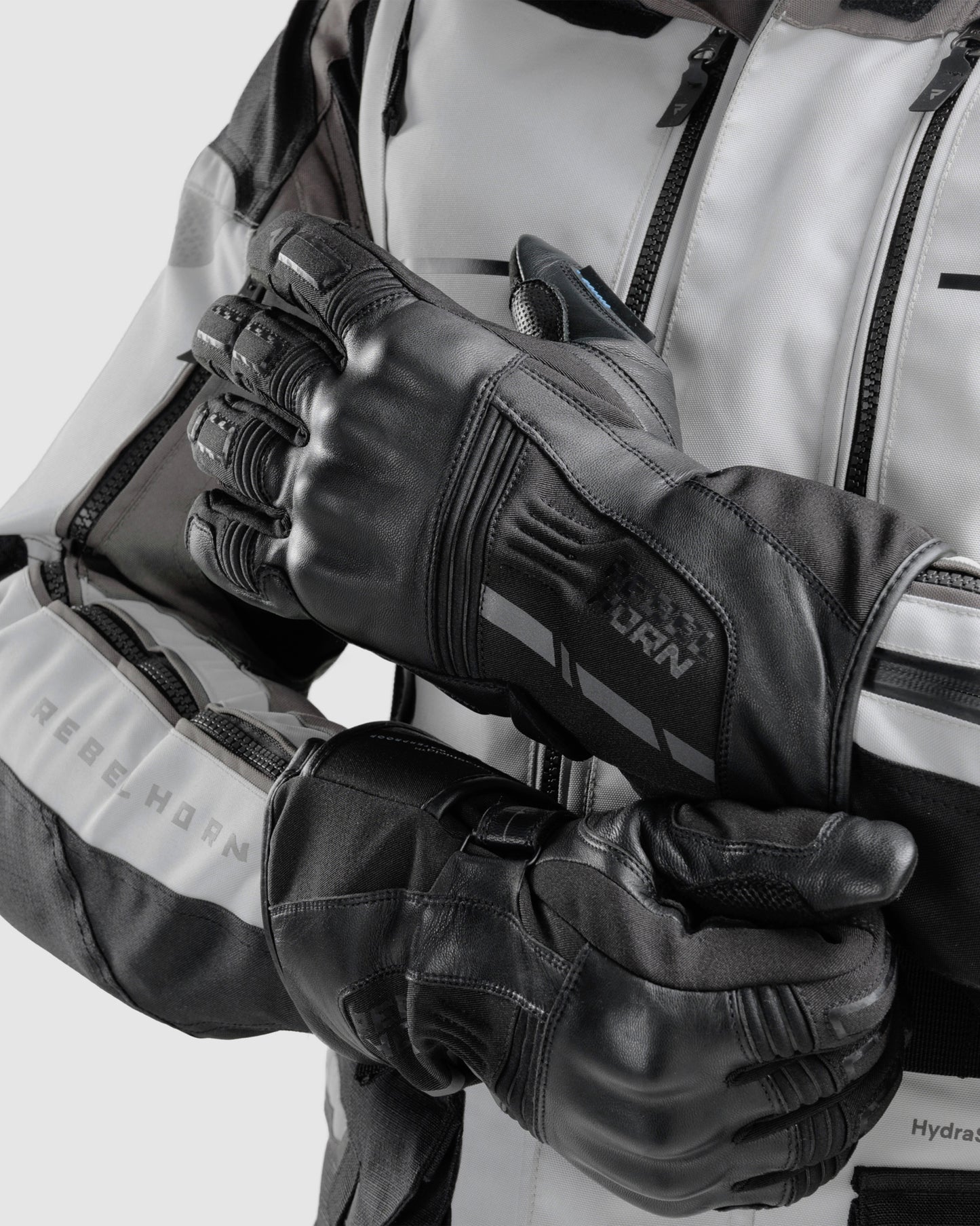 Tracer Waterproof Motorcycle Gloves Black