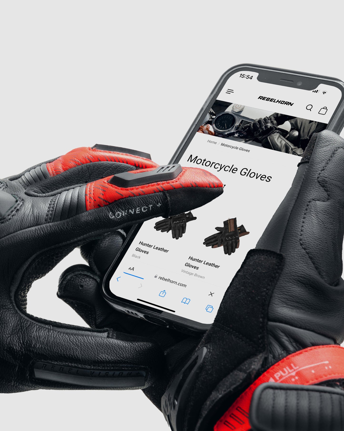 Viper Motorcycle Gloves Red