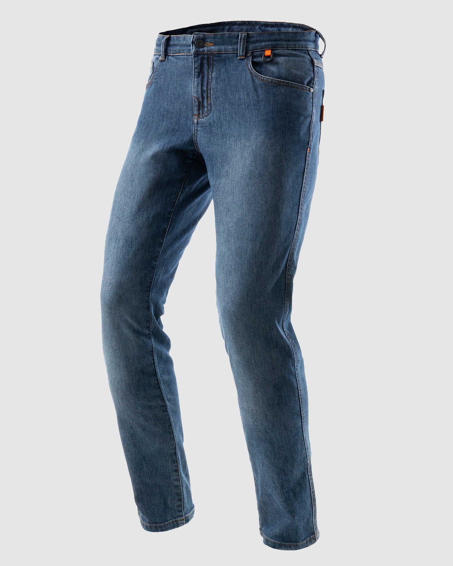Bronco Motorcycle Jeans Washed Blue