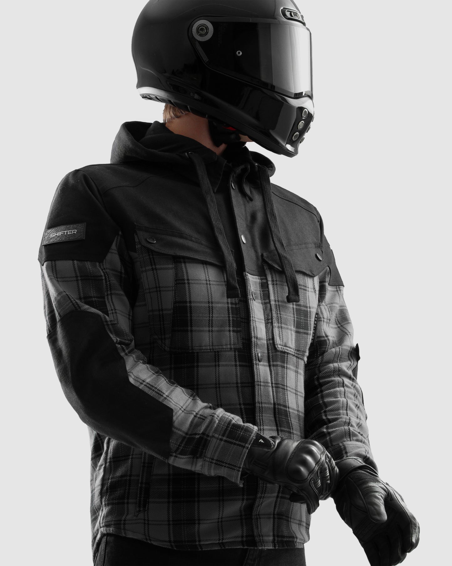 Shifter Motorcycle Shirt Grey