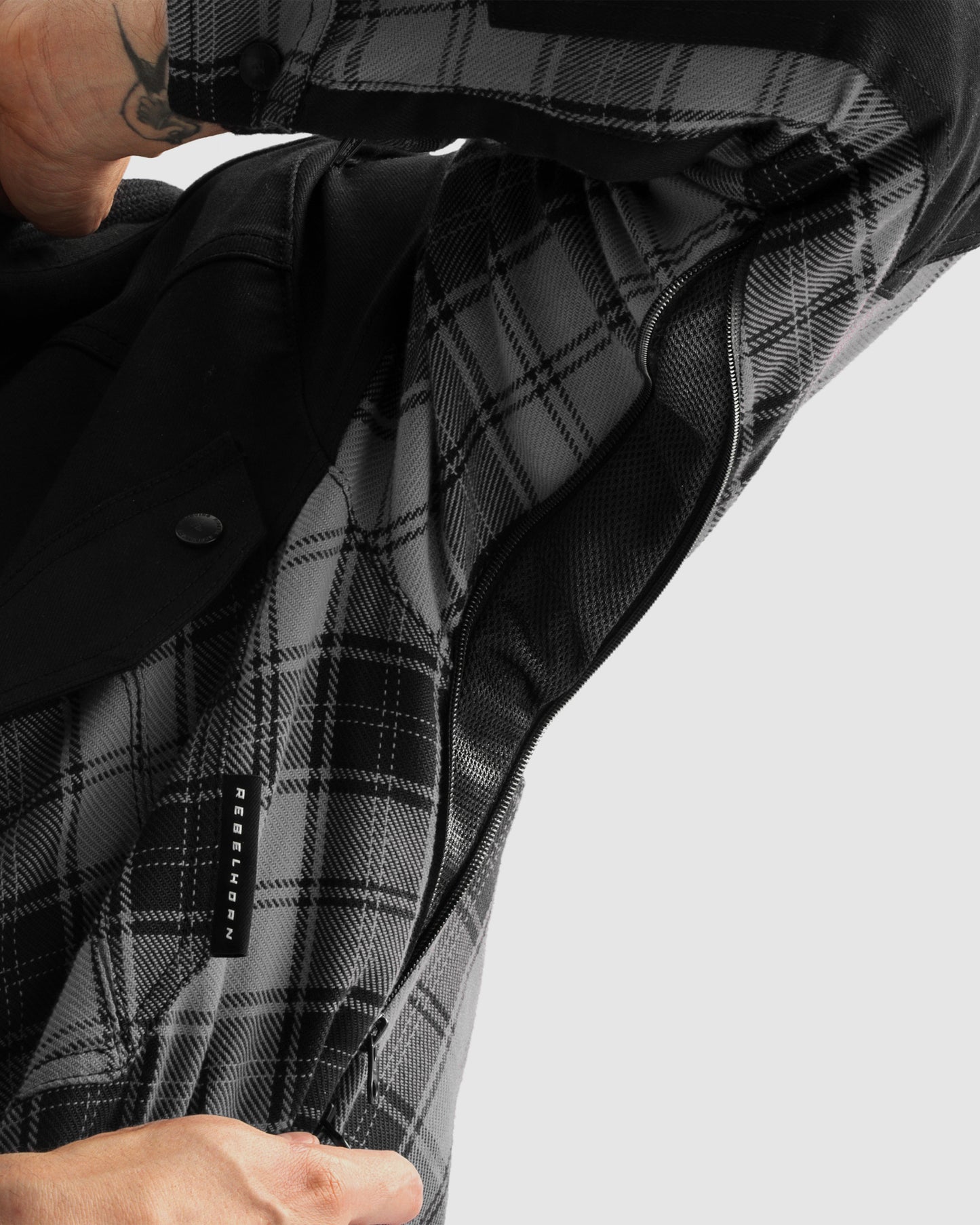 Shifter Motorcycle Shirt Grey