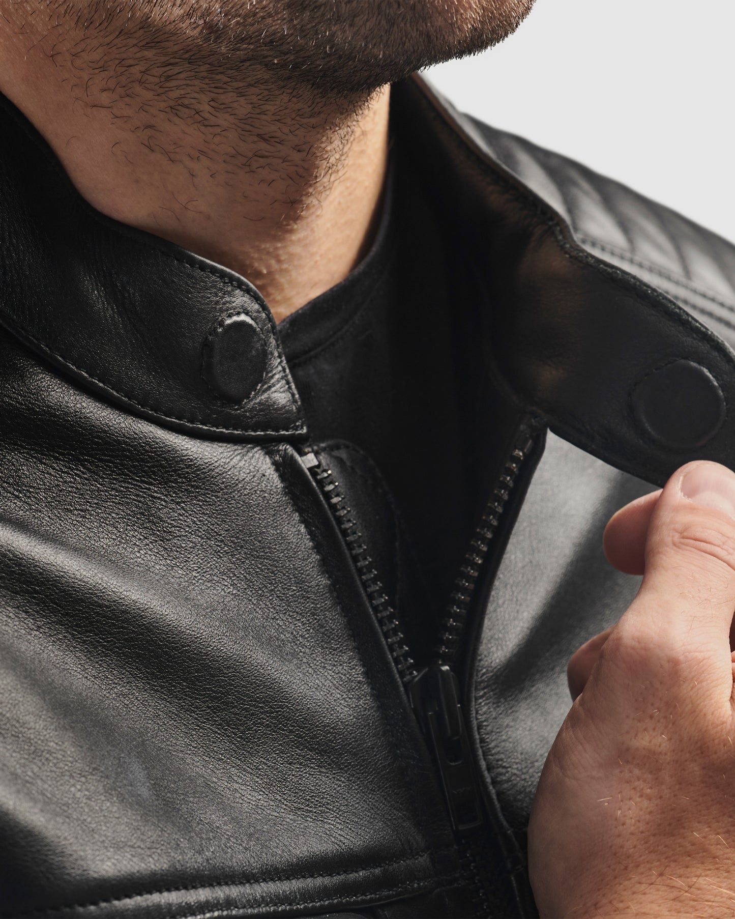 Hunter II Leather Jacket Black