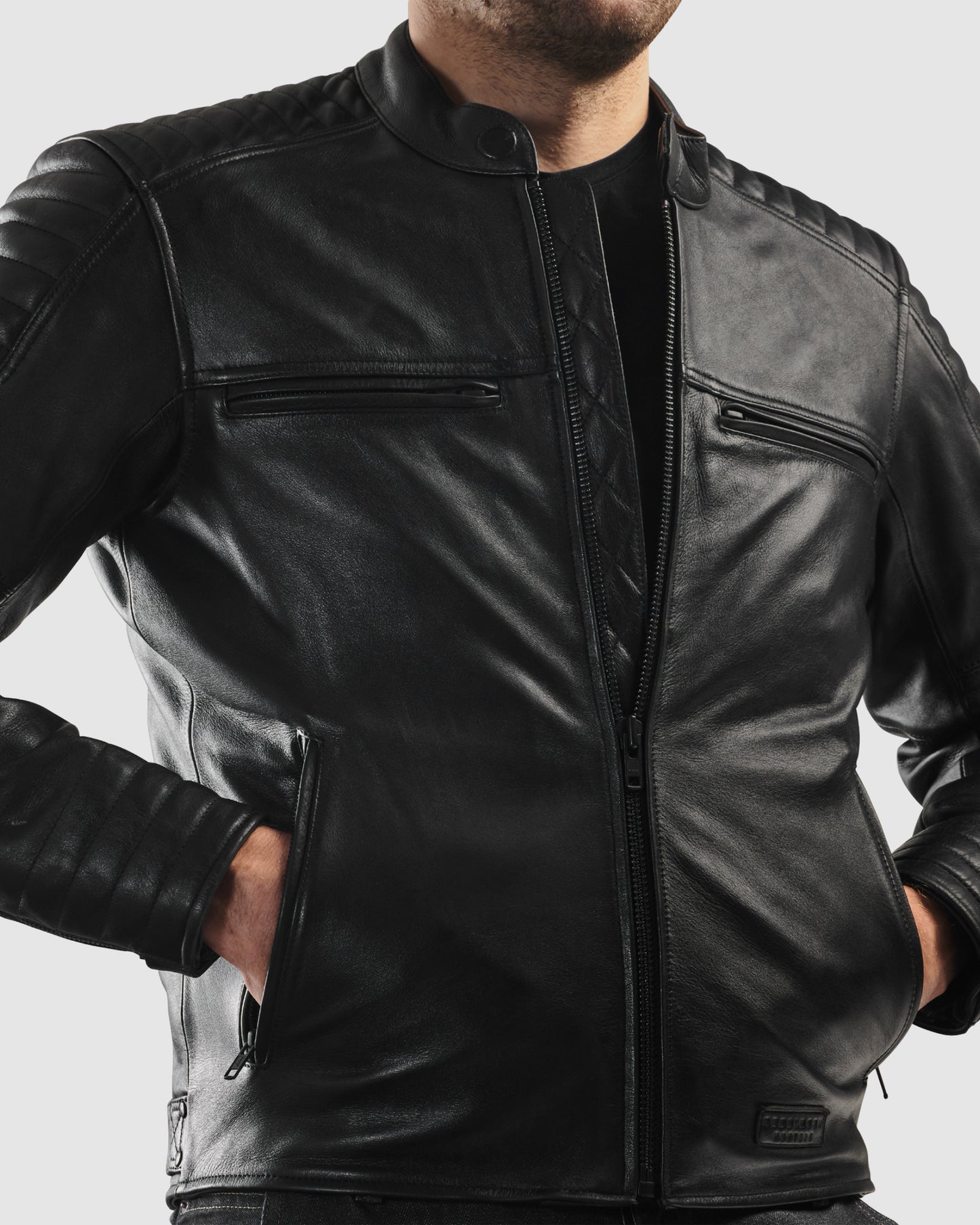 Hunter II Leather Jacket Black