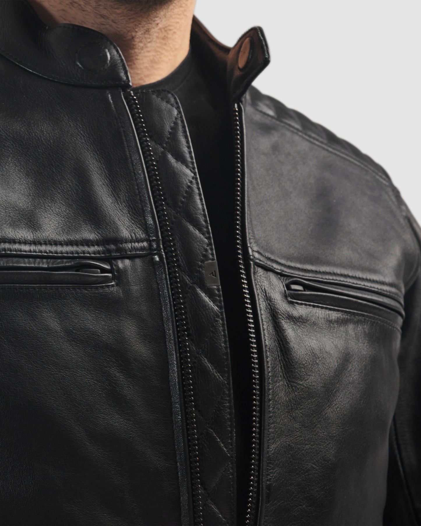 Hunter II Leather Jacket Black