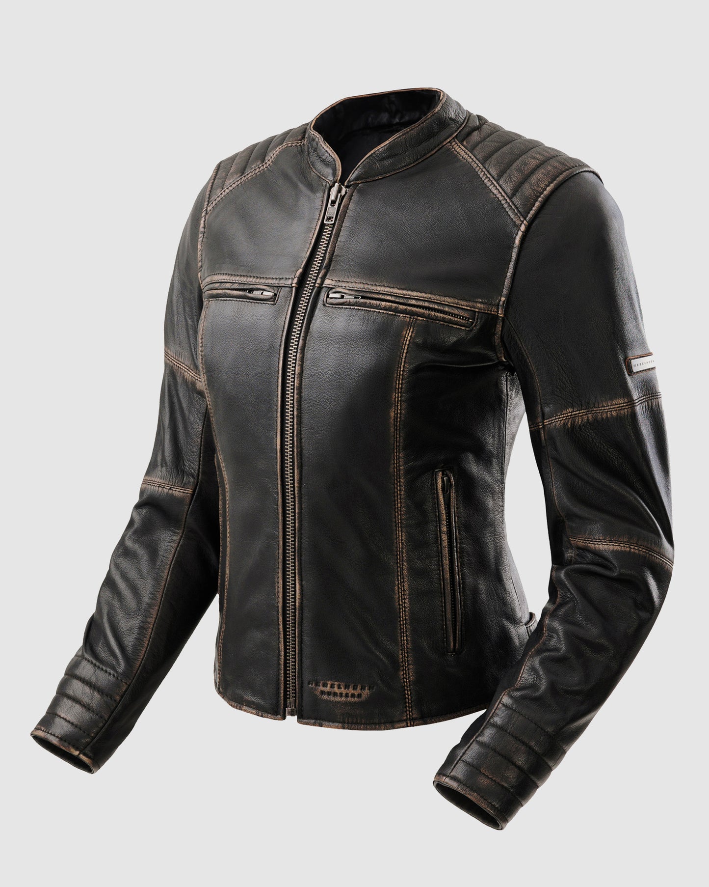 Hunter II Women's Leather Jacket Vintage Brown