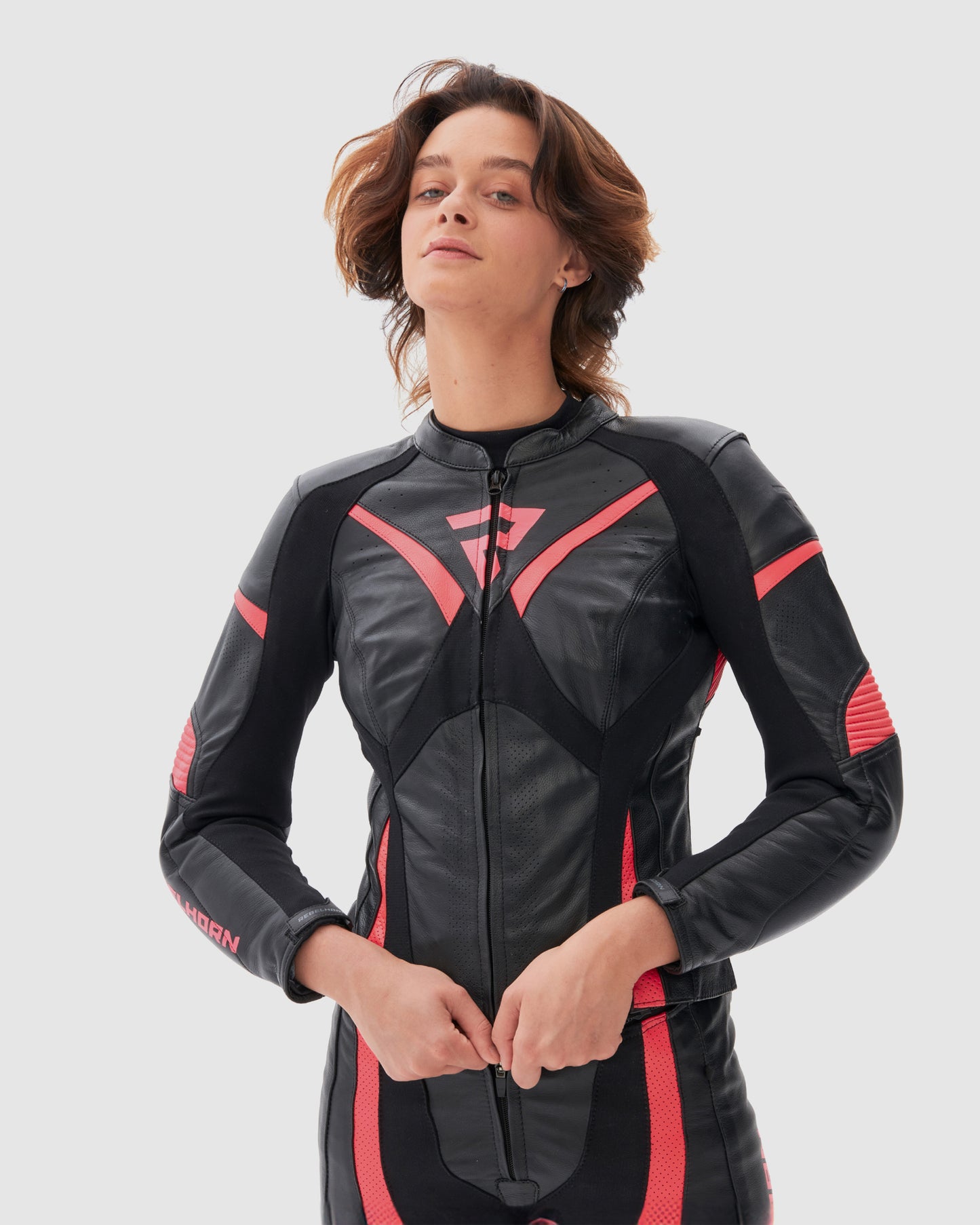 Rebel Women's Motorcycle Jacket Pink