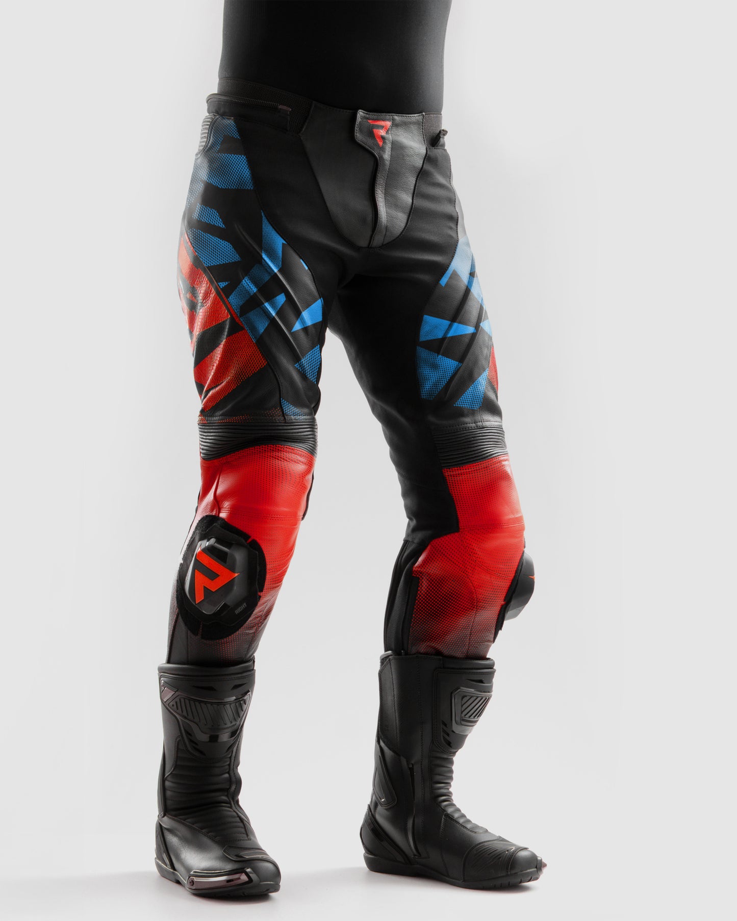 Inferno Motorcycle Pants Blue Red