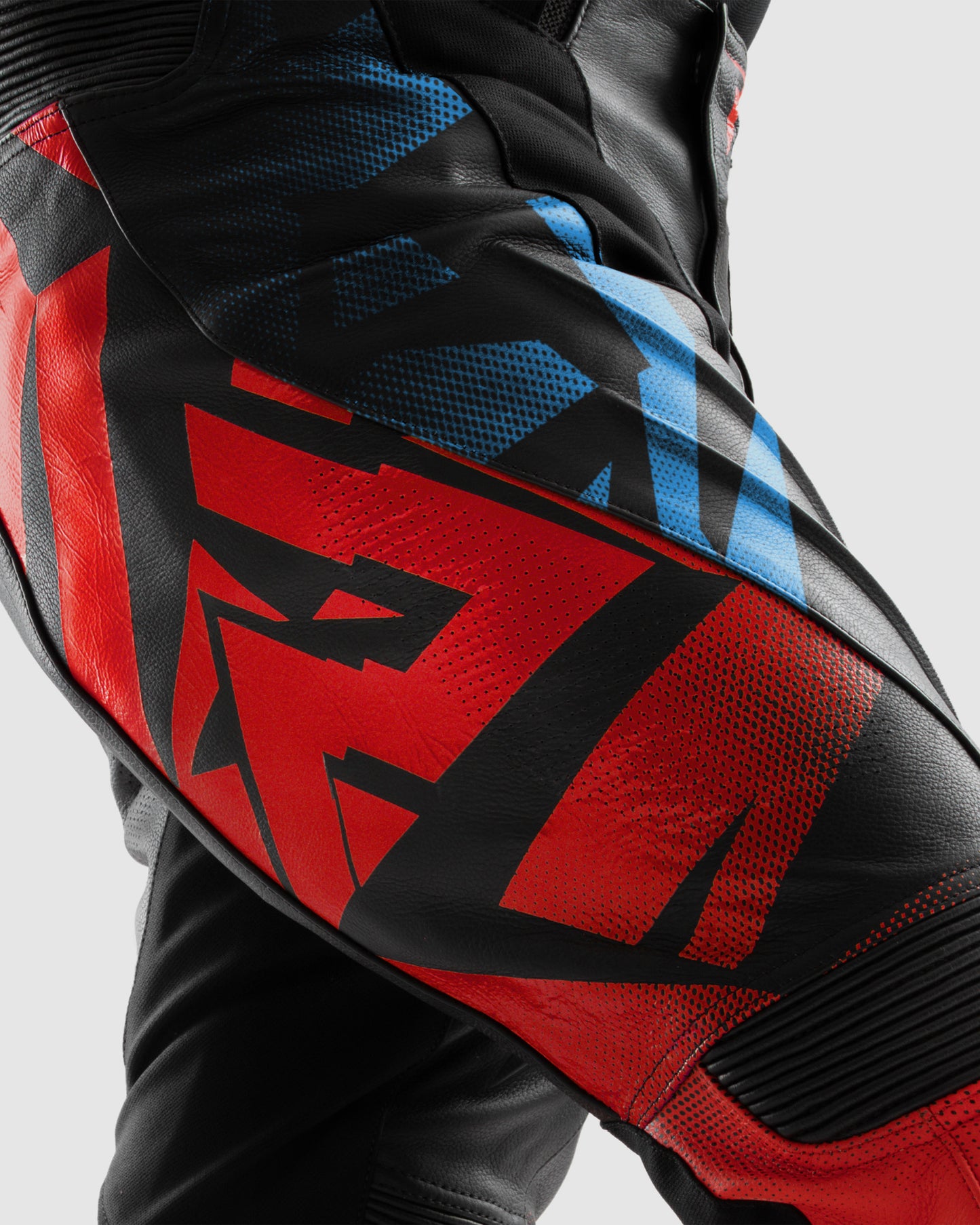 Inferno Motorcycle Pants Blue Red