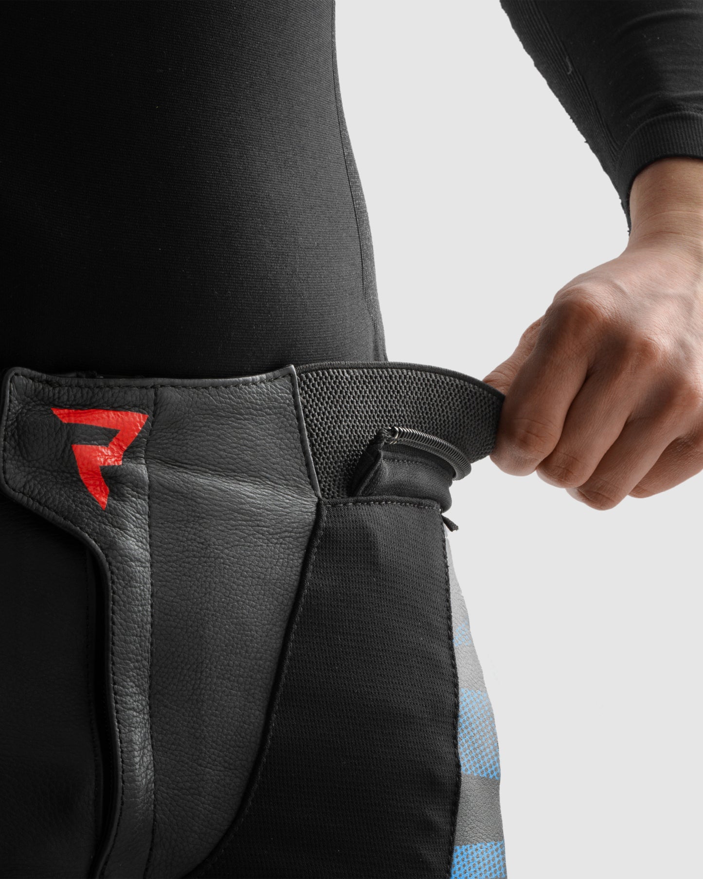 Inferno Motorcycle Pants Blue Red