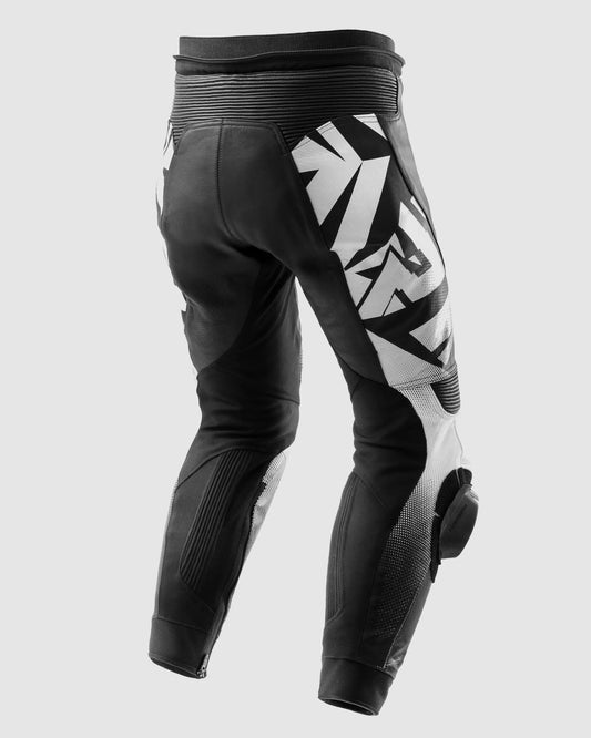 Inferno Motorcycle Pants Black White