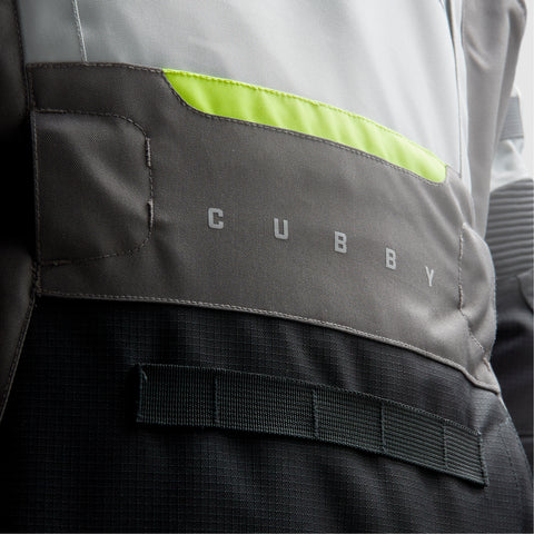 Cubby V Black / Grey / Fluo Yellow Motorcycle Jacket