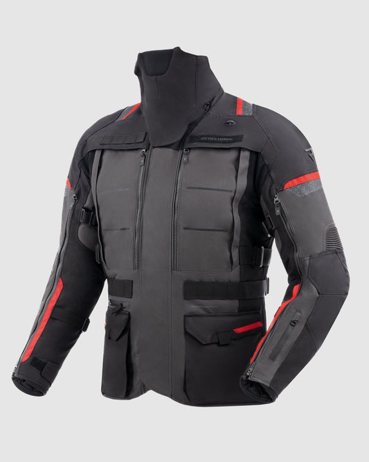 Cubby V Motorcycle Jacket Dark Grey