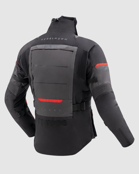 Cubby V Motorcycle Jacket Dark Grey