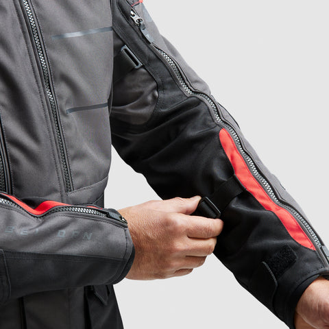 Cubby V Black / Anthracite / Red Motorcycle Jacket
