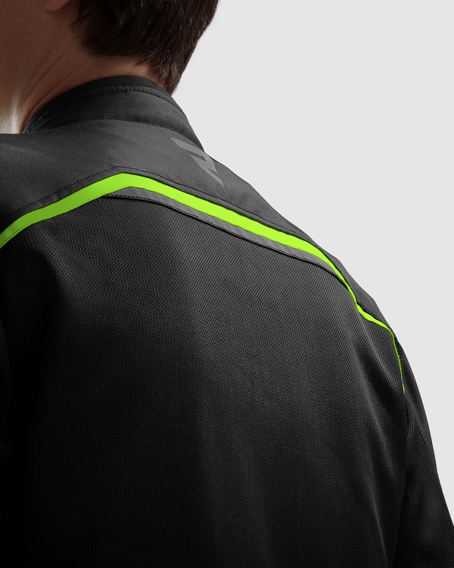 Echo Motorcycle Jacket Black, Fluo Yellow