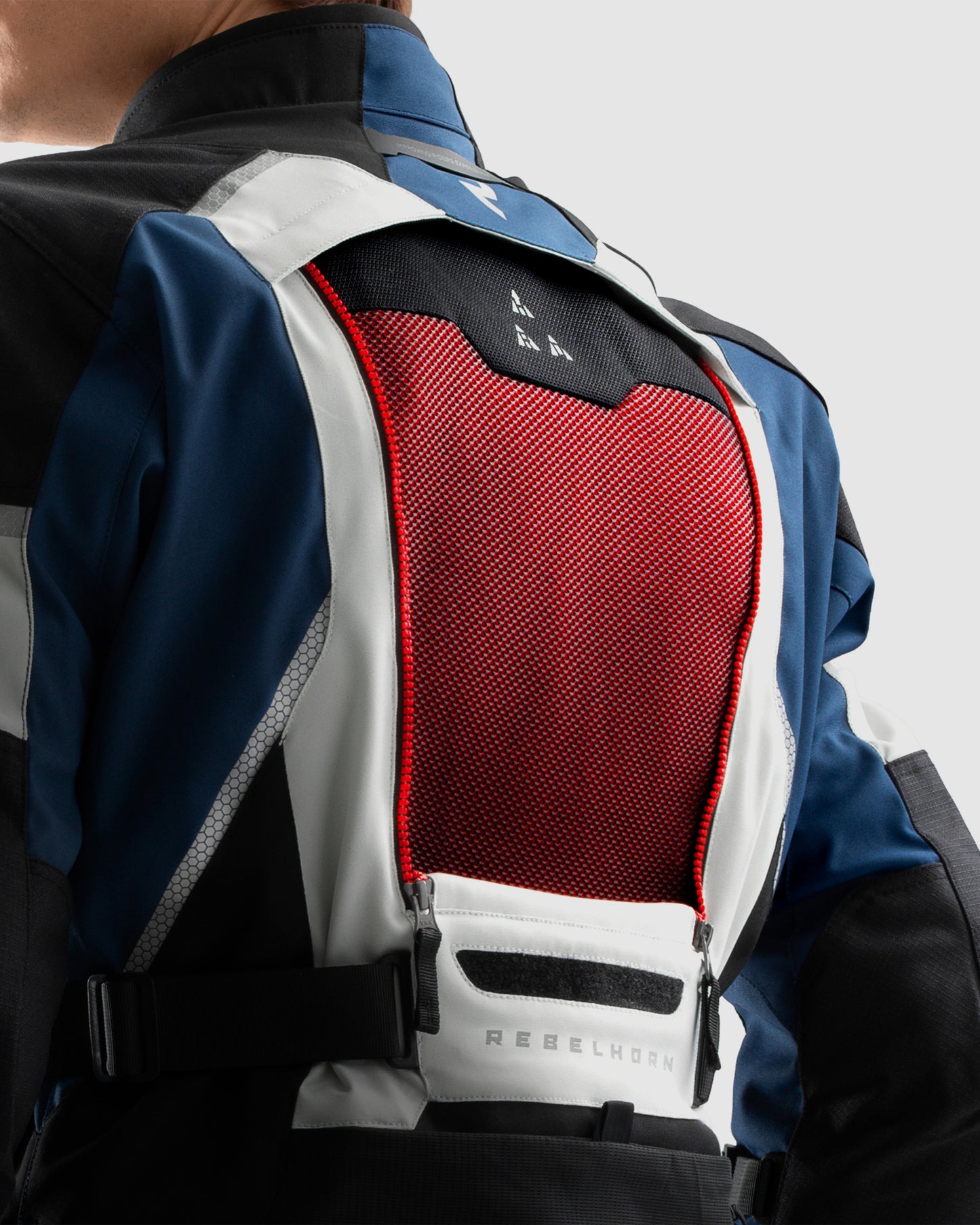 Hardy 3.0 Motorcycle Jacket Grey, Blue, Red