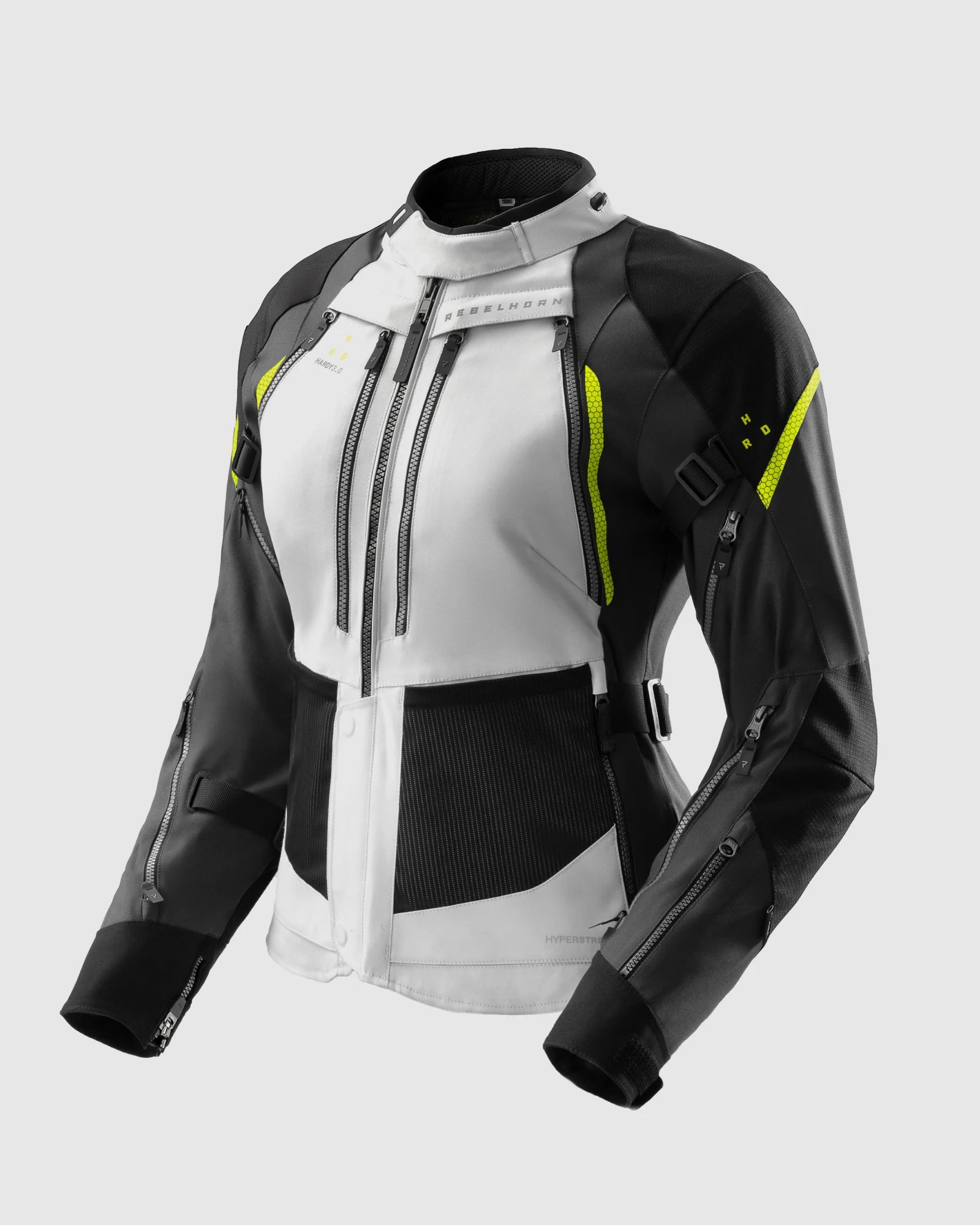 Hardy 3.0 Women's Motorcycle Jacket Grey | Rebelhorn Official Hardy 3.0 Women's Motorcycle Jacket Grey | Rebelhorn Official