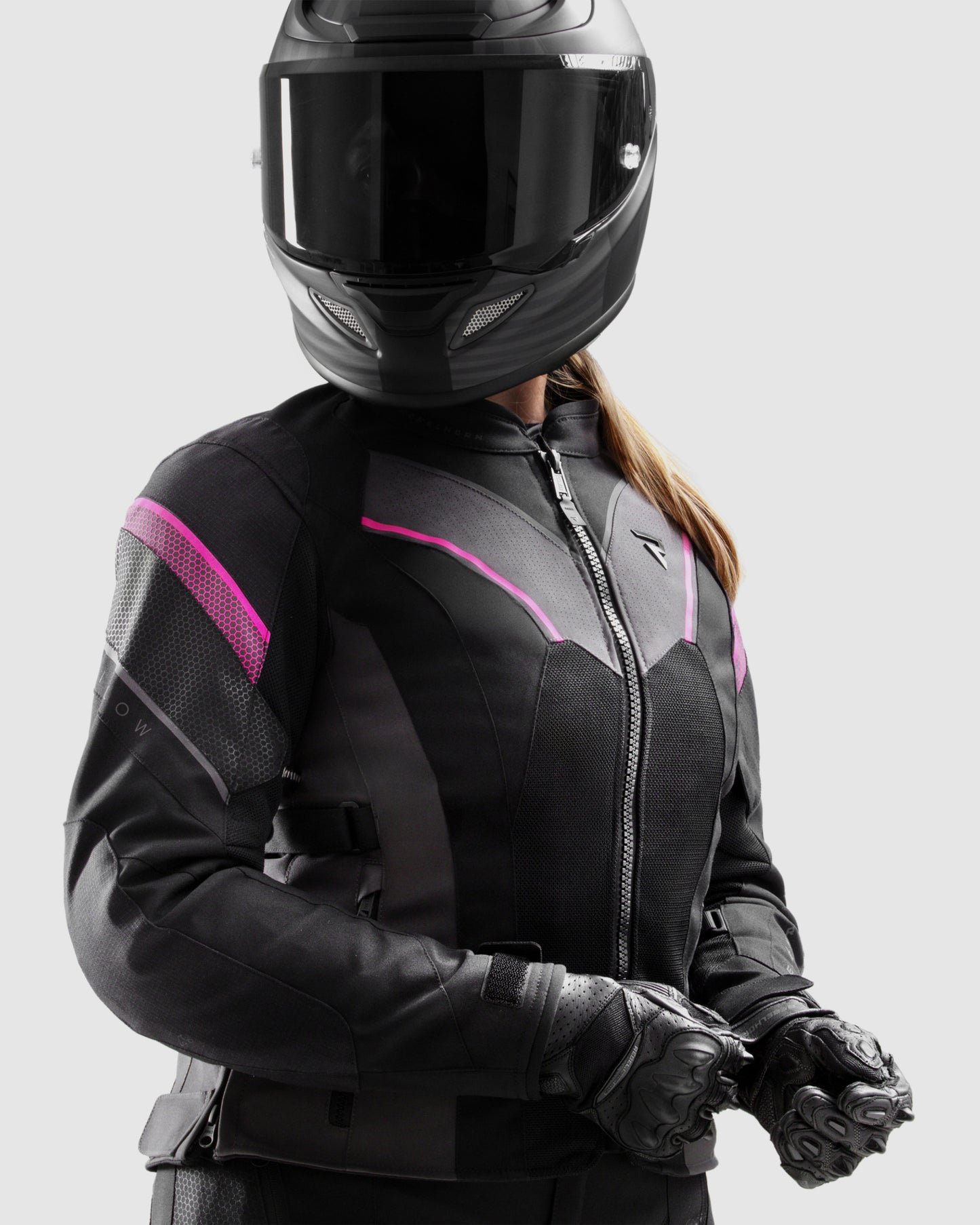 Hiflow V Women's Motorcycle Jacket Black, Pink