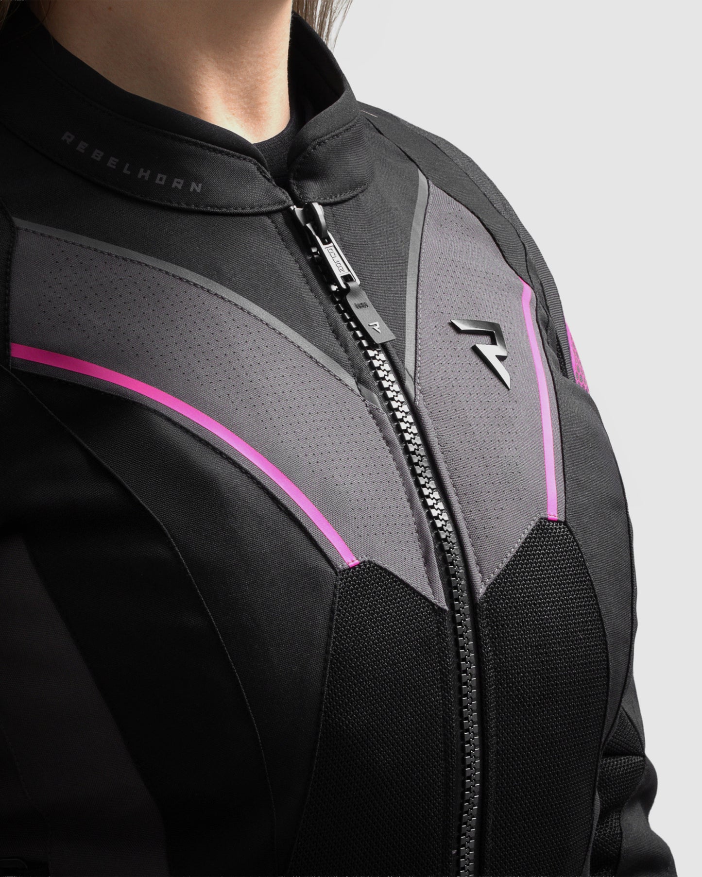 Hiflow V Women's Motorcycle Jacket Black, Pink