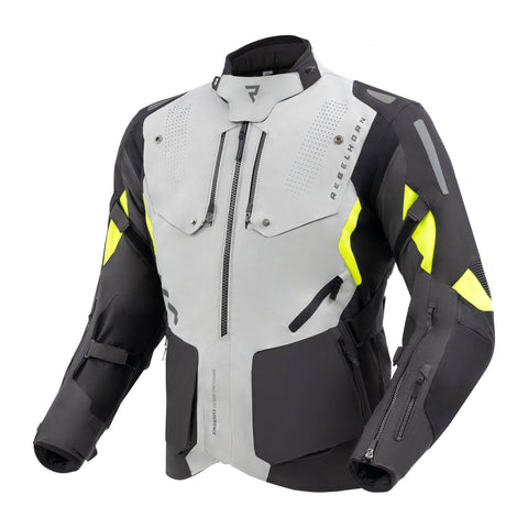 Hiker IV Black Grey Fluo Motorcycle Touring Jacket