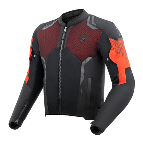 Jax Black/Red Textile Jacket