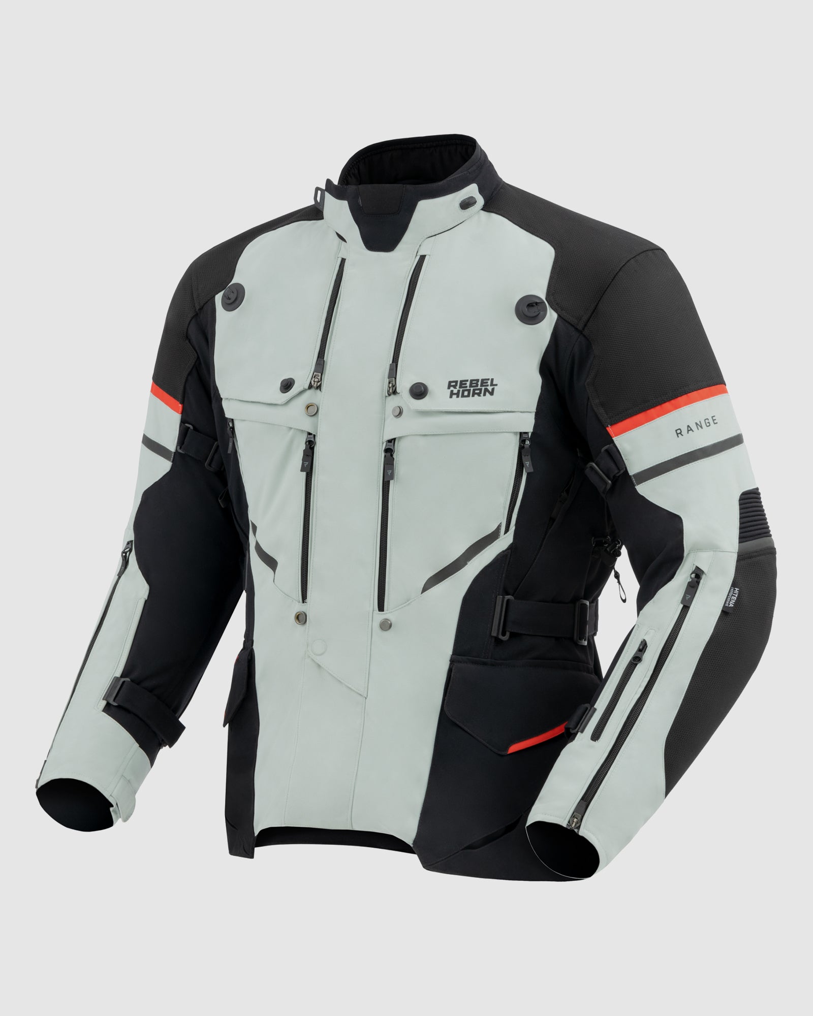 Range Motorcycle Jacket Grey Rebelhorn Official