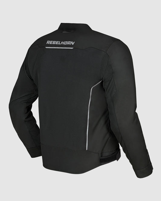 Wave Motorcycle Jacket Black