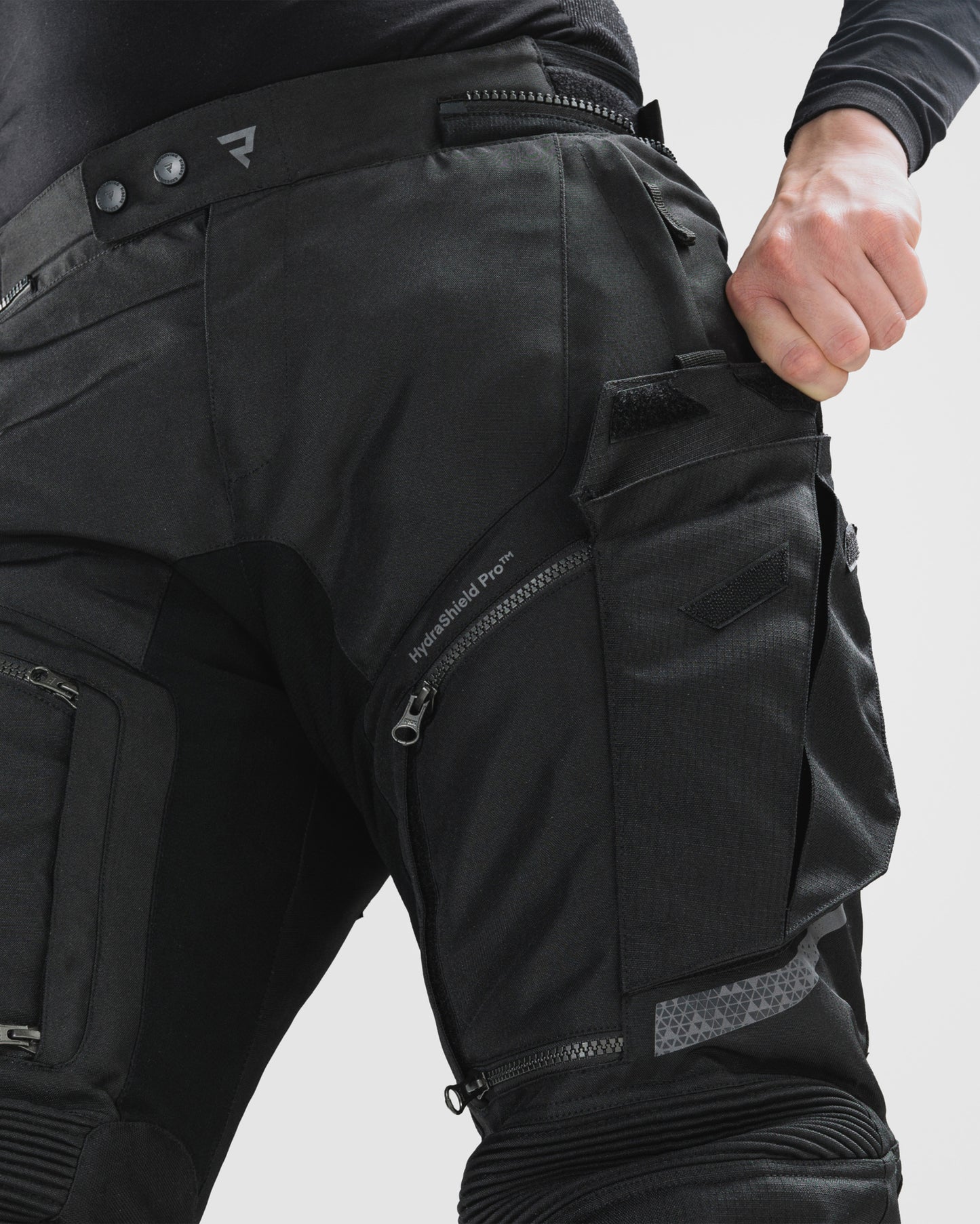 Cubby V Motorcycle Pants Black Long Leg