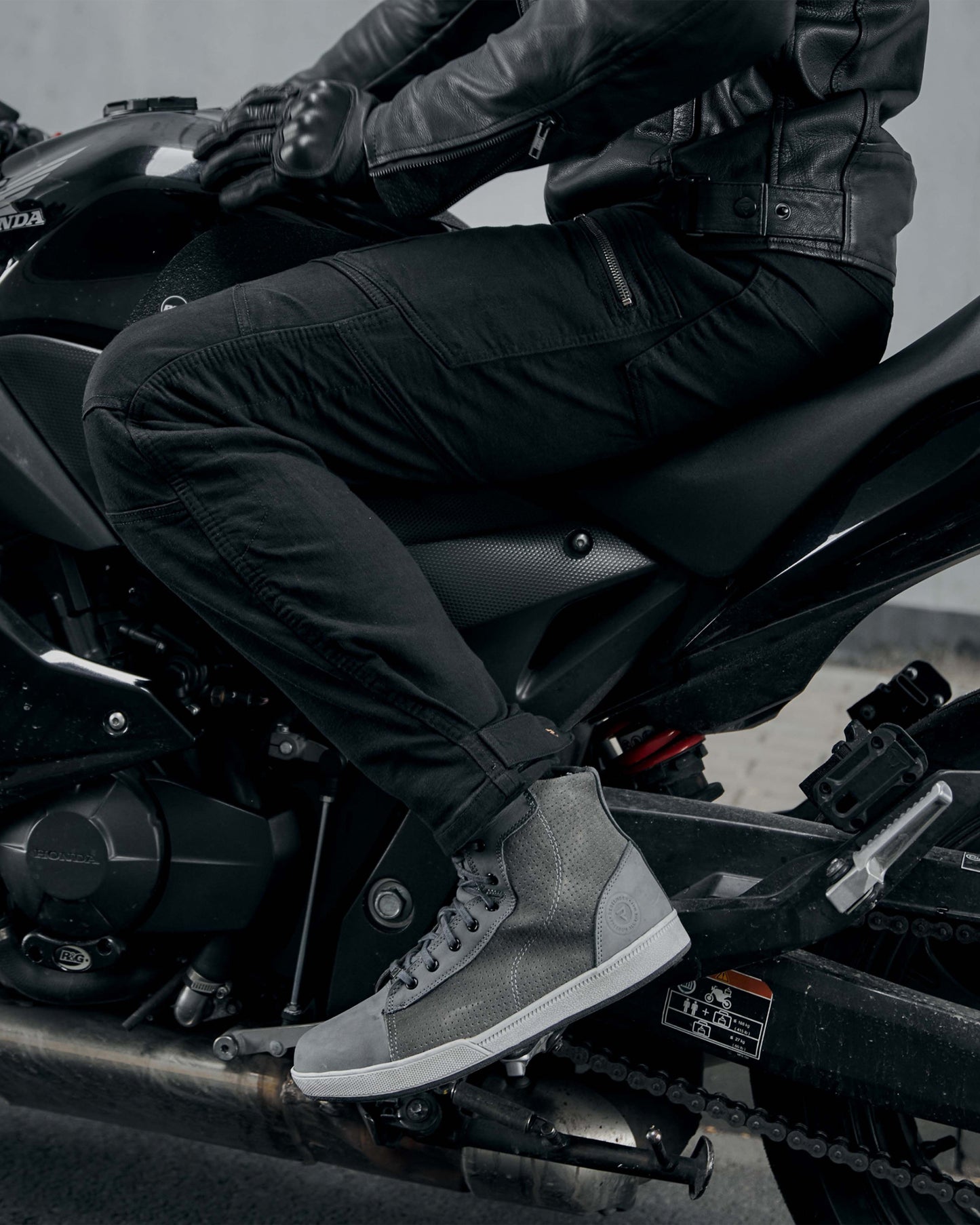 Urban III Motorcycle Jeans Washed Black