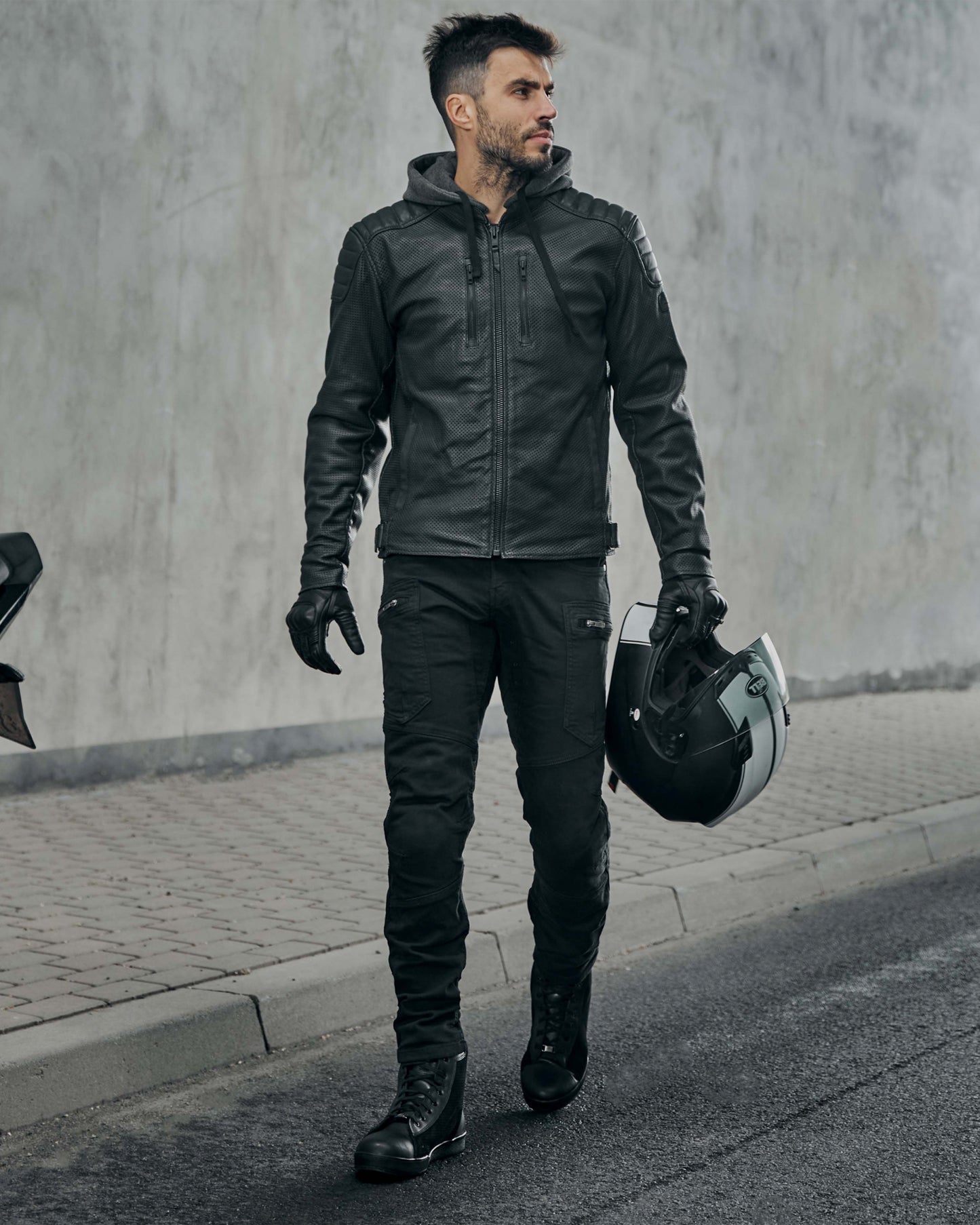 Urban III Motorcycle Jeans Washed Black