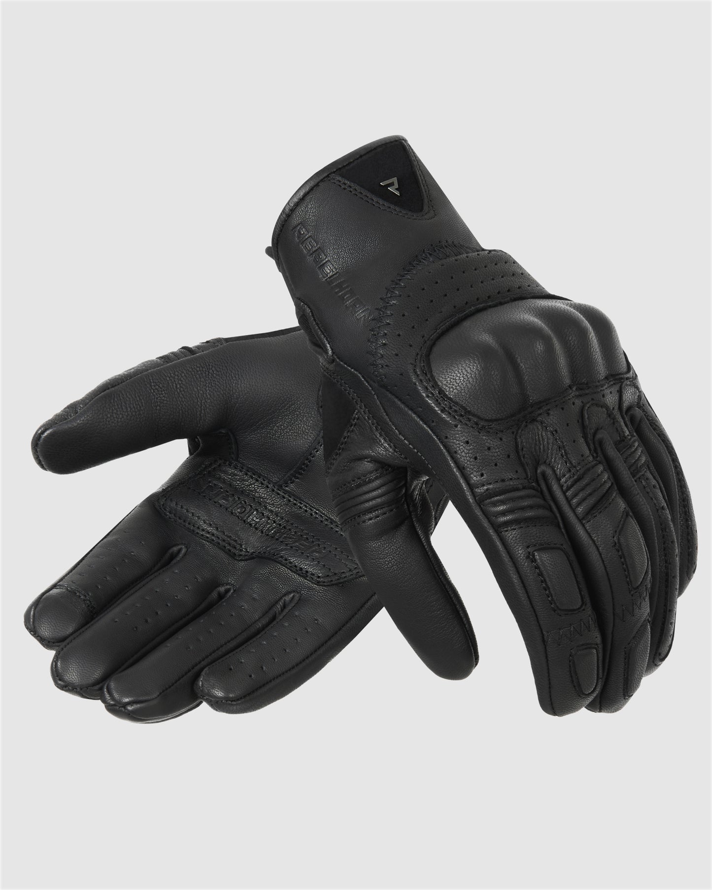 Thug II Perforated Motorcycle Gloves Black