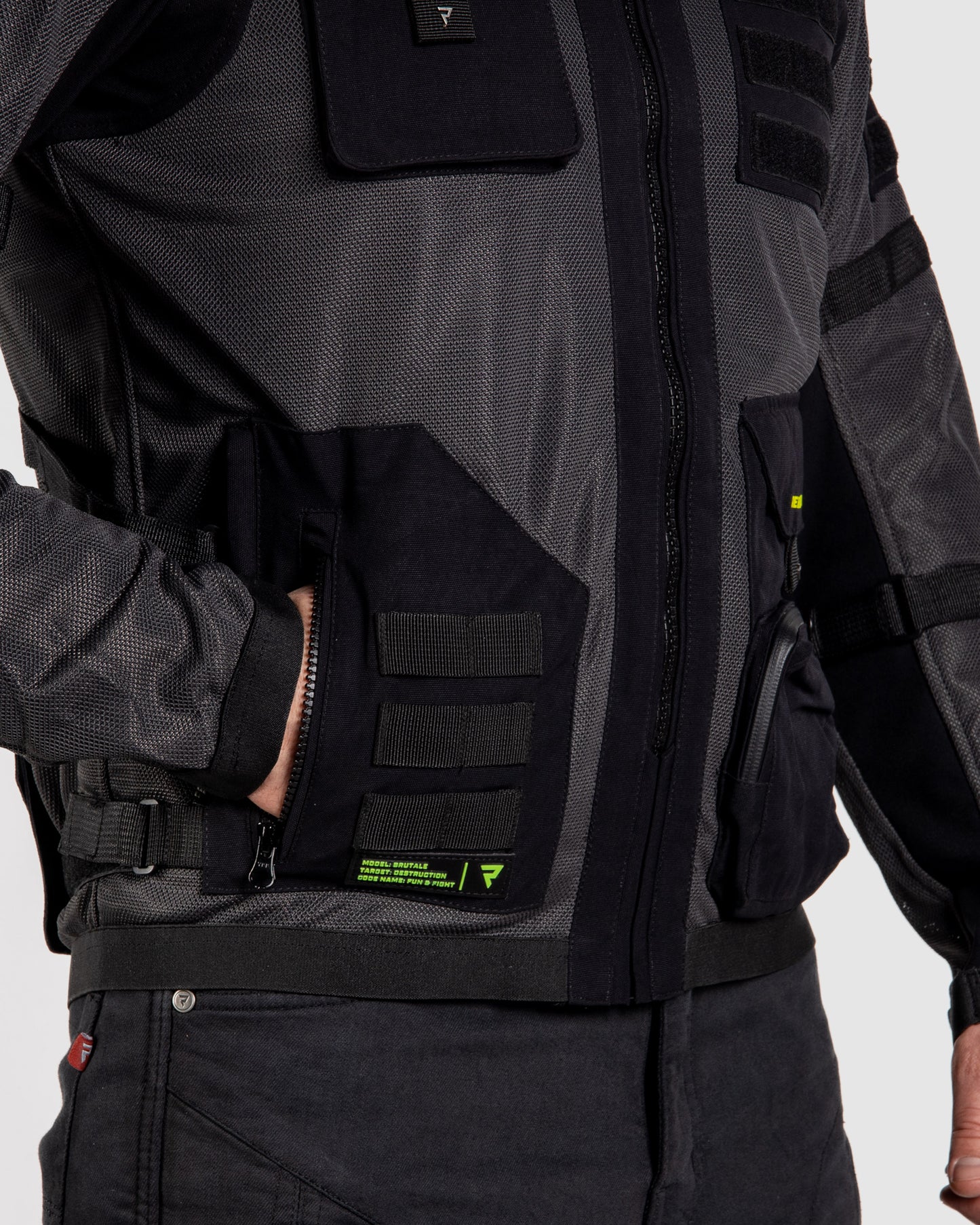 Brutale Motorcycle Jacket Dark Grey