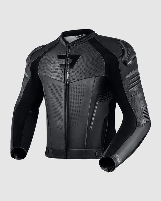 Vandal Motorcycle Leather Jacket Black