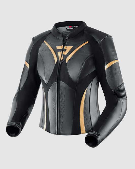 Rebel Women's Motorcycle Jacket Gold