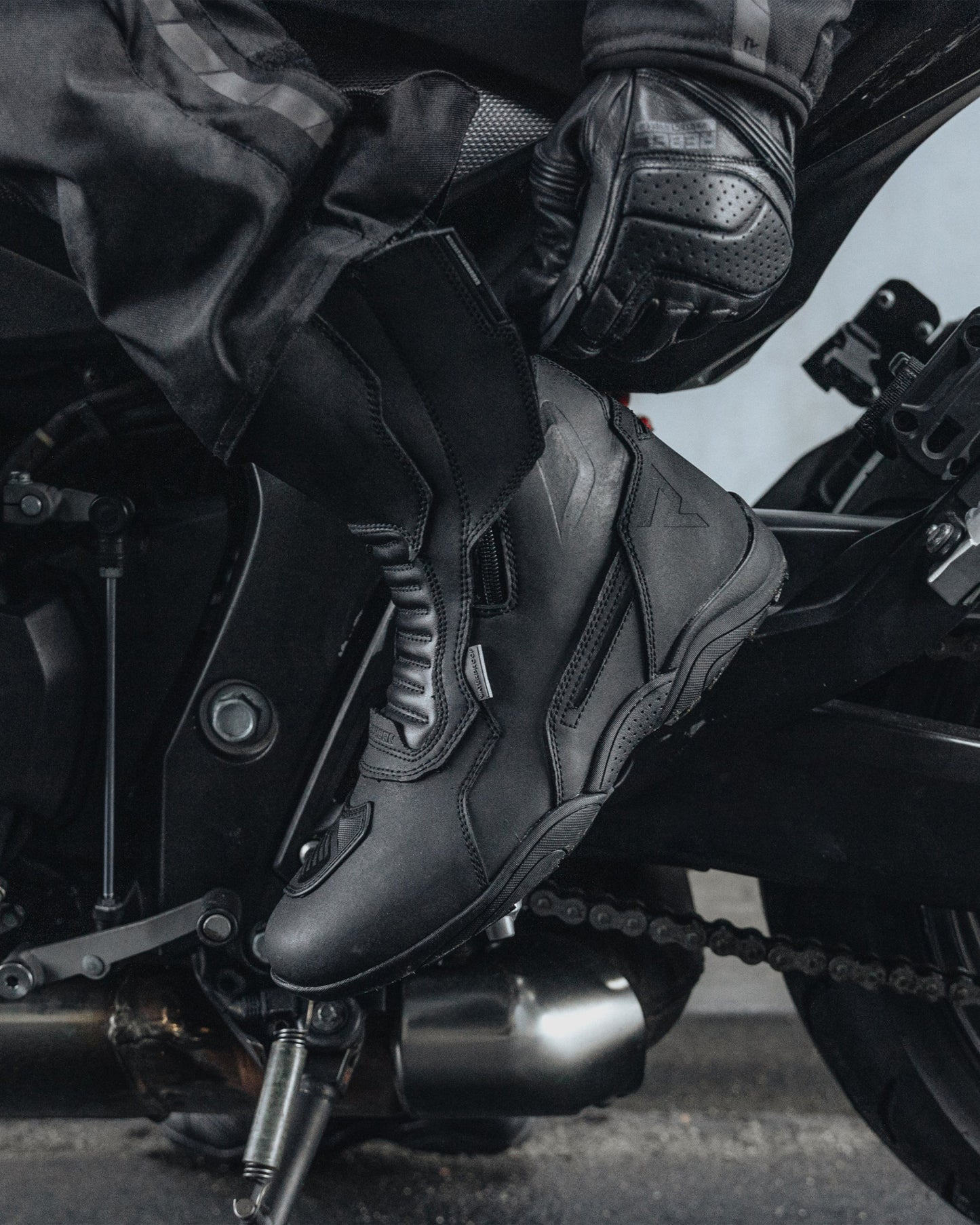 Scout Motorcycle Boots Black Matt