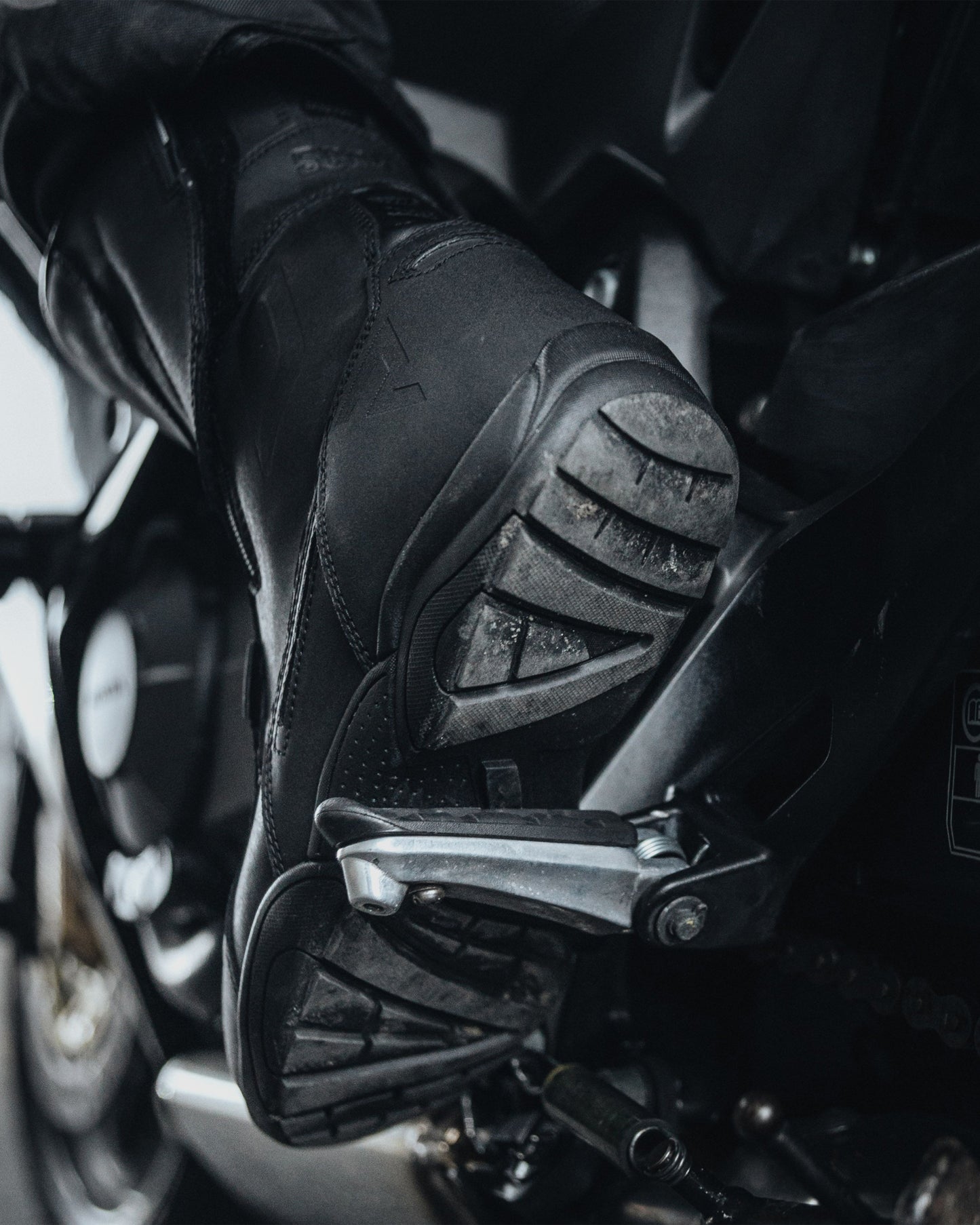 Scout Motorcycle Boots Black Matt