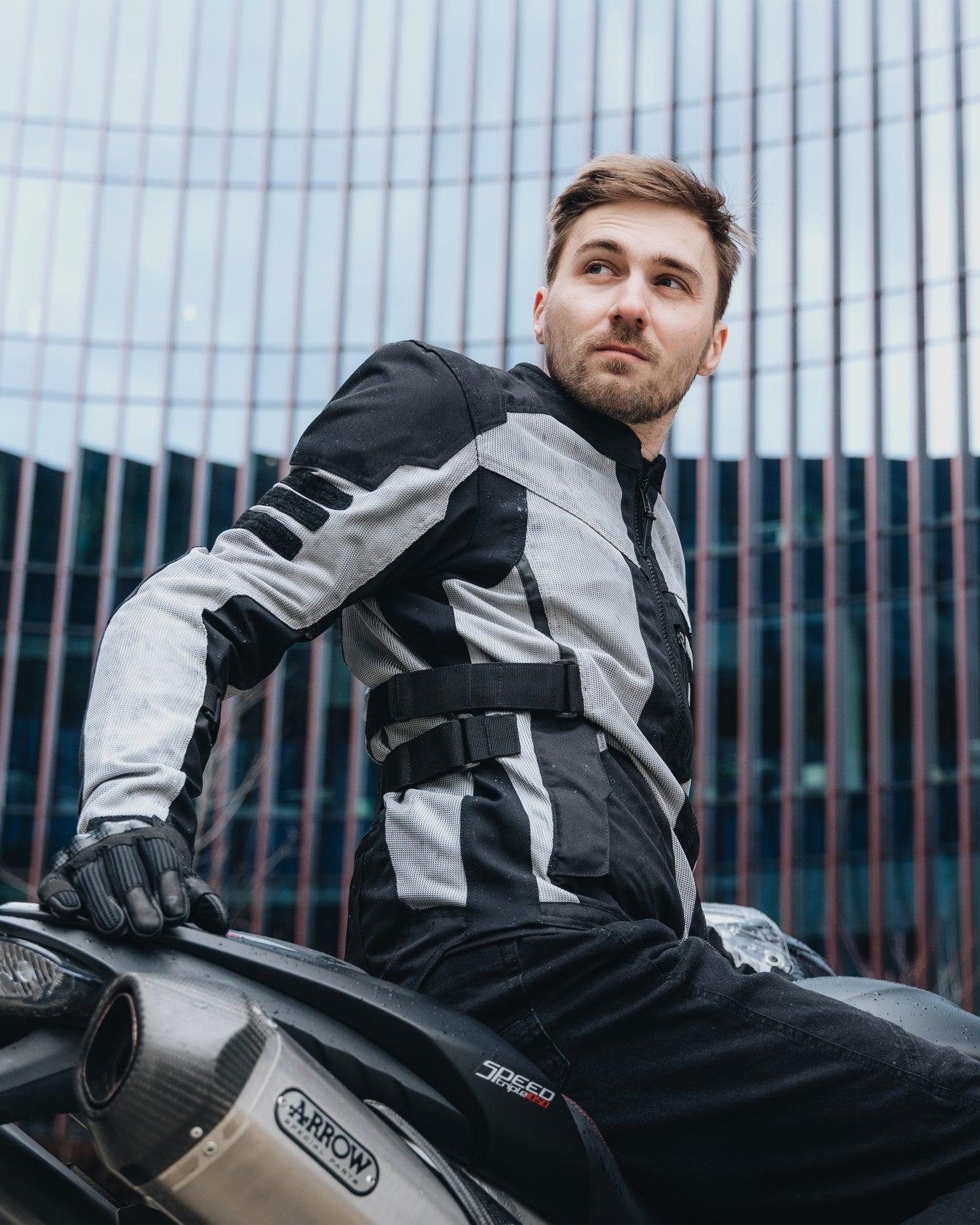 Scandal II Motorcycle Jacket Grey