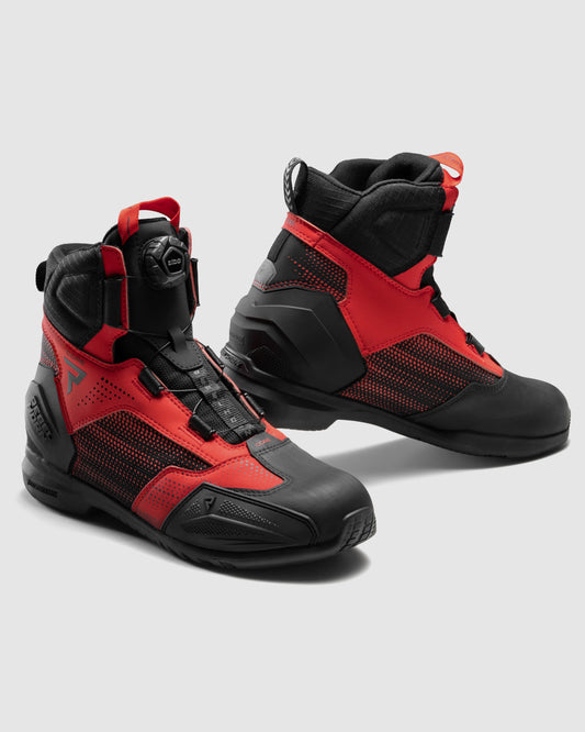 Core Motorcycle Boots Red