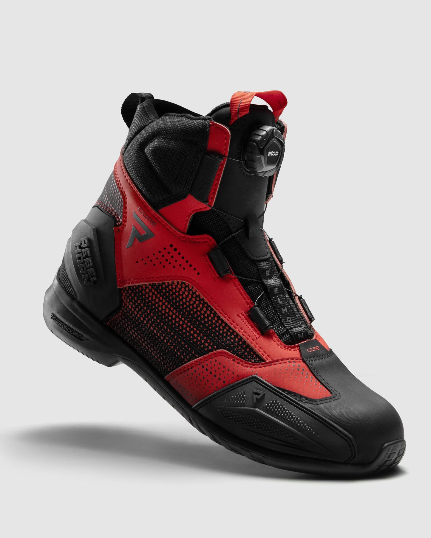 Core Motorcycle Boots Red