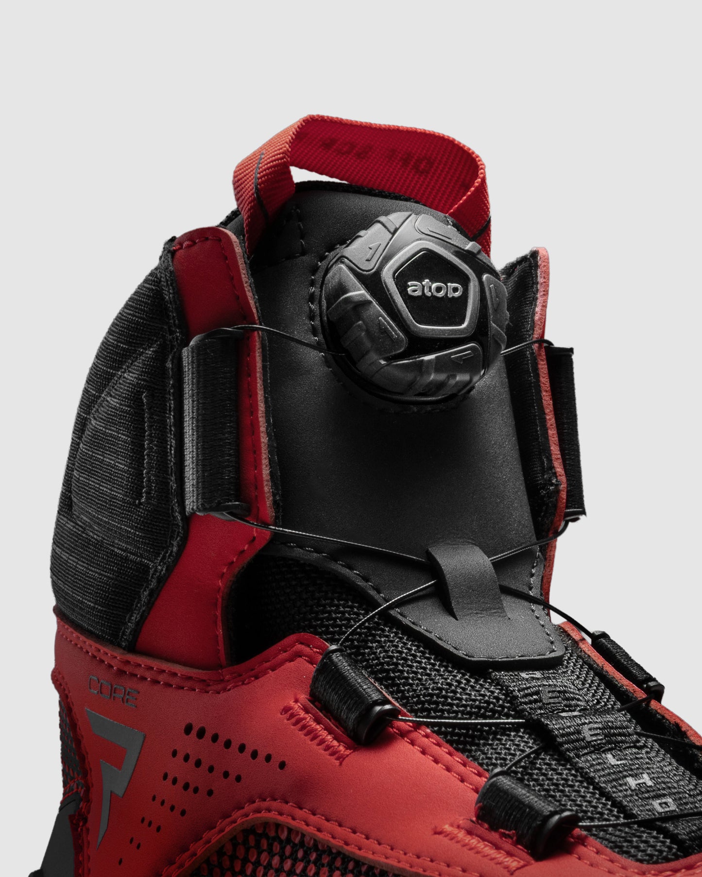 Core Motorcycle Boots Red